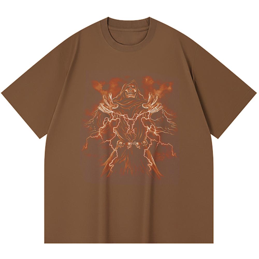 230 Gsm 100% Cotton Heavy Metal T-Shirt  Rock Band Popular Music Print Unisex Heavy Cotton T Shirt