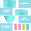 TOYMYTOY Unbreakable Plastic Cups, Multicolored, Dishwasher Safe, 500ml, Set of 8, Perfect for Kindergarten, School, and Camping