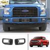 Carbon Fiber Look Front Fog Light Lamp Cover Trim For Ford F150 F-150 2015-2017