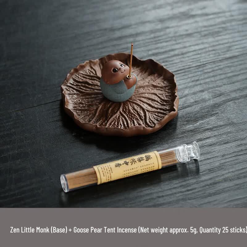 Zisha Little Monk Incense Holder Tea Pet