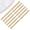 18K Gold-Plated Faceted Starry Tube Beads for DIY Jewelry Making
