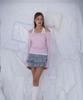 ROSEFRANTZ Soft Curve V-Neck Long Sleeve [Pink]