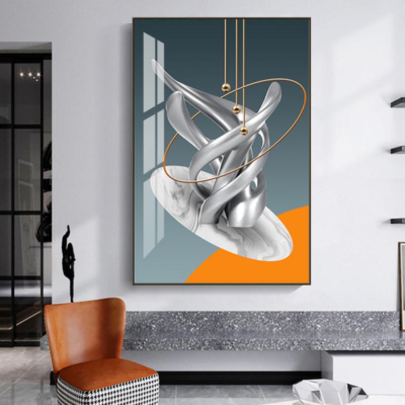 Moderne Abstrakte Goldene Licht Luxus Poster Nordic Geometrie Kunst Leinwand Malerei Wand Bild für Wohnzimmer Wohnkultur Cuadros