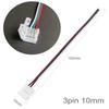 10Pcs 2/3/4/5/6Pin Solderless Led Strip Light Connectors 5Mm 8Mm 10Mm 12Mm For 2835 5050 Led Strip Wire Pcb Ribbon 15.5Cm