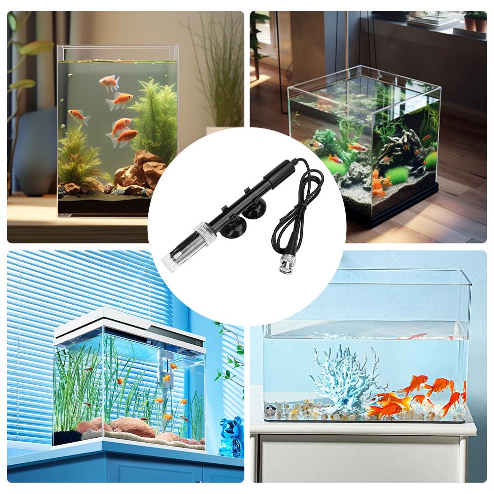 Non-rechargeable PH Electrode Probe BNC Connector for PH Tester Hydroponic Monitor PH Controller For Aquariums, Hydroponics, Etc