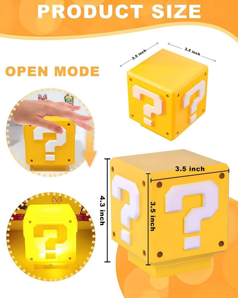 Illusion Night Light for Kids with Game Sound Effects, Decorative Night Light, Great Gift for Kids and Fans, Includes Japanese Instructions