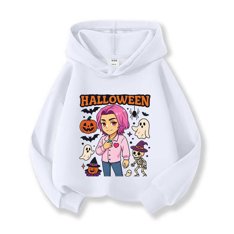 

Kpop Witch Hunt Girls Hoodies, Children s Spring and Autumn Hoodies, Fashionable and Versatile Cartoon Style Printed Thin Sweatshirts 110