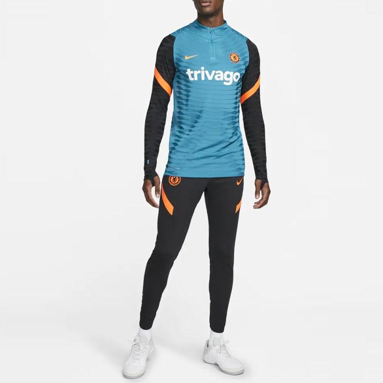 Nike Chelsea F.C.. Strike Color Block Potištěné Slim Fit Joggers Pánské Spodky Černá DB6925-014