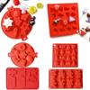 Mould Socks Gloves Gifts Box Christmas Snowman Silicone Mold Chocolate Cake Mold Christmas Theme