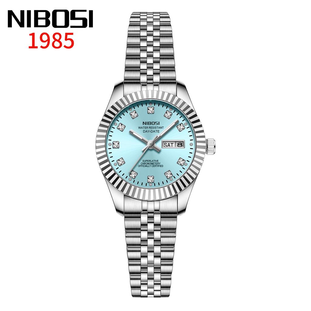 Watch Simple Temperament Women'S Light Luxury Watch Retro Niche Calendar Small Green Women'S Watch