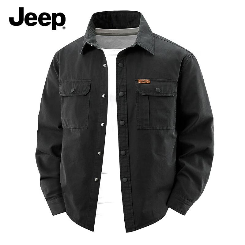 JEEP Men s Pure Cotton Casual Short Sleeve Shirt M