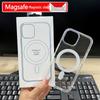 Magnetic Transparent Case for iPhone 14, 15 Pro, 16 Pro Max, and 17 Pro