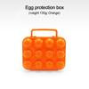 Shockproof Egg Box Portable Egg 12 Grid Storage Box Shockproof Egg Box Necessary For Camping Picnic Thickened Egg Box Travel Outdoor 20 x 19 x 7cm