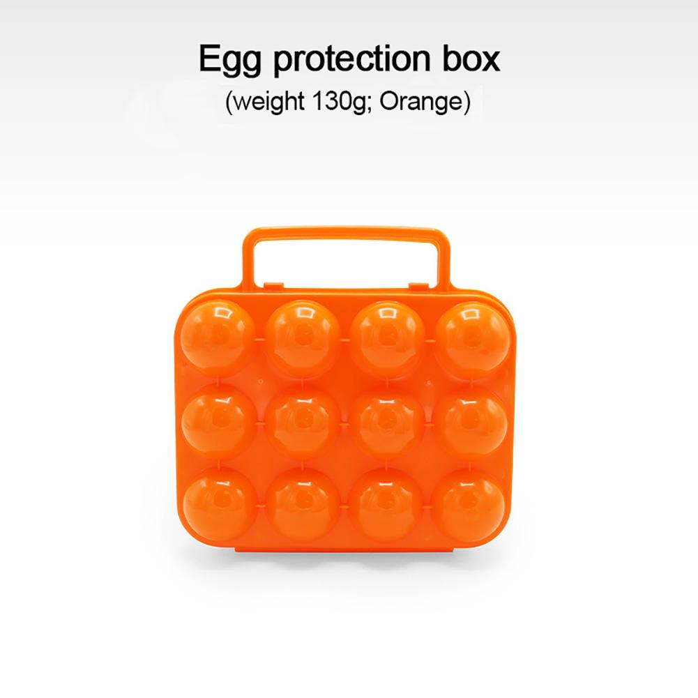Shockproof Egg Box Portable Egg 12 Grid Storage Box Shockproof Egg Box Necessary For Camping Picnic Thickened Egg Box Travel Outdoor 20 x 19 x 7cm