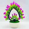 Artificial Bonsai Realistic Fresh-keeping Plastic Elegant Fake Wedding Lily Flower with Pot