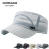 Men's Large Washed Cotton Military-Style Soft Top Duckbill Sun Hat