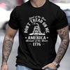 Summer Vibes Dont Tread On Me Print Tee Crew Neck Regular Fit Casual Short Sleeve T-Shirt for Men