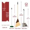 Waterproof Hard Bristle Broom and Dustpan Set