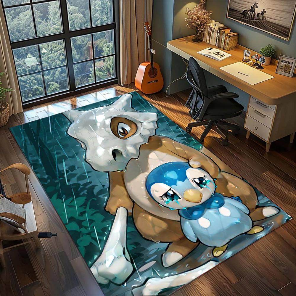 Pokemon Carpet Household Functional Decor, Non Slip Washable Large Area Floor Mat Gamer Bedroom.-TING