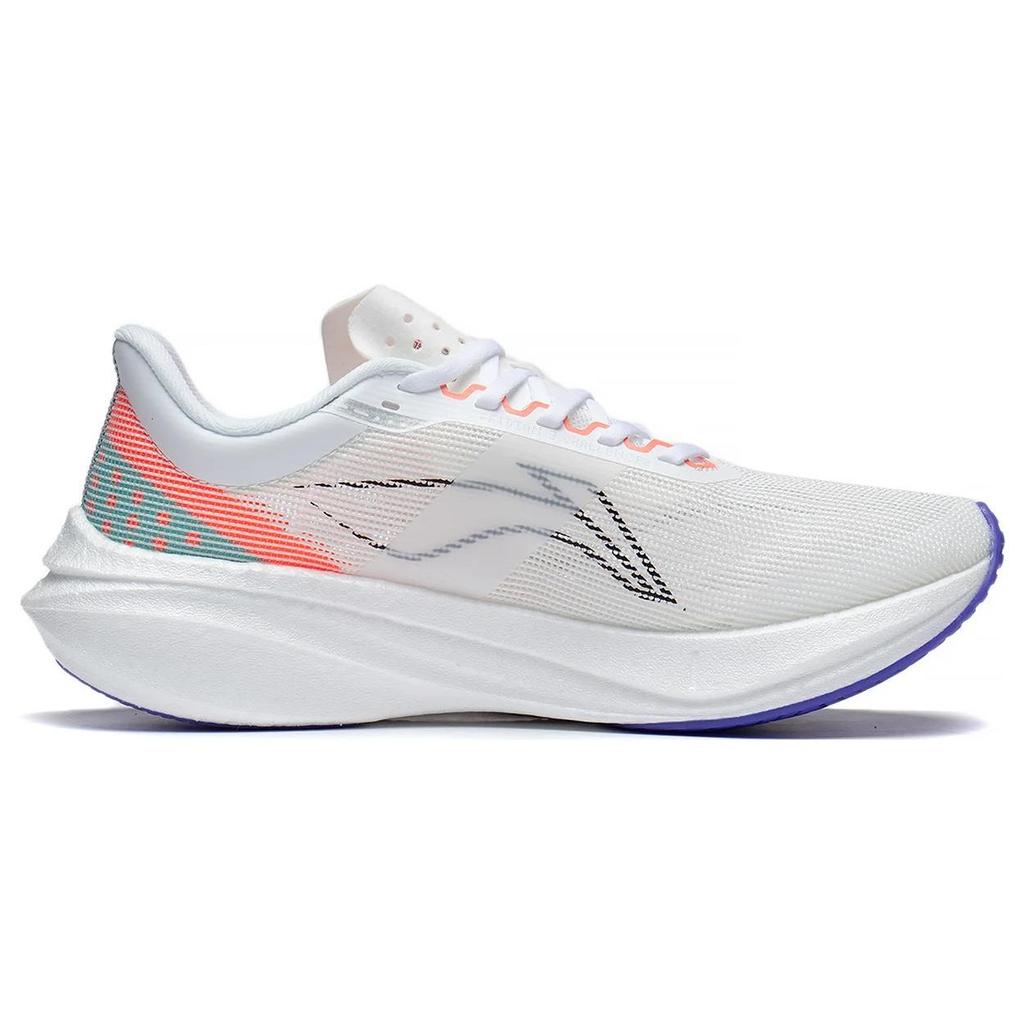 Li Ning Feidian 3.0 Challenger Dopamine Slip Resistant Shock Absorbing Durable Low Top Running Shoes Women Running Shoes Standard-White ARMT038-4