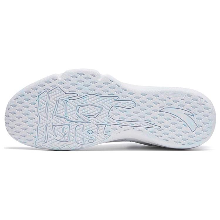 New Anta Bastard Anti Slip Wear Resistant Low Top Basketball Shoes White 912241601-3