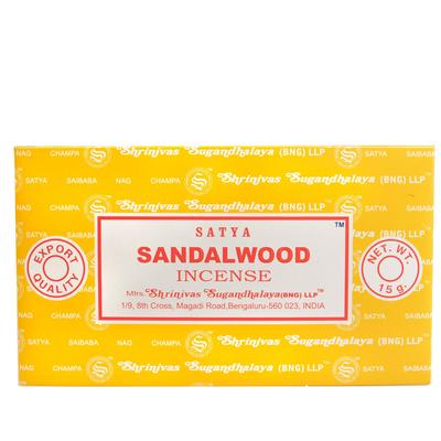 Räucherstäbchen Nag Champa Satya - Sandelholz - 15 grs - 12er Pack