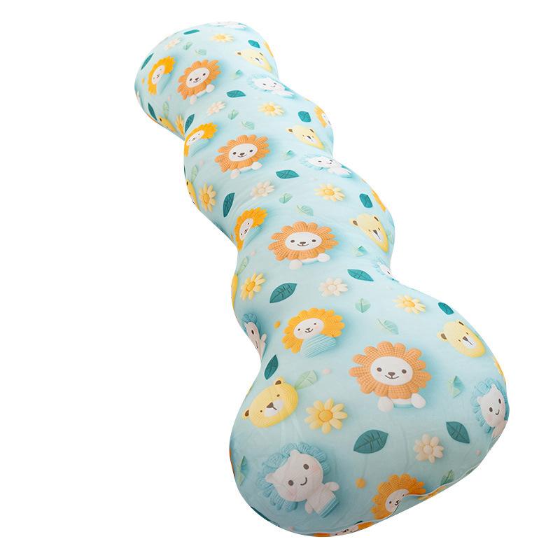 Dismantled And Washed, Ice Silk Long Throw Pillow, Girl Hugs And Sleeps, Side Sleeping, Curved Pillow Pinch Leg Long Pillow, Bedside Cushion