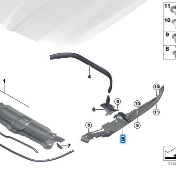 BMW 5 Series G60/G68 Fender Seal Strip (51745A01593, 51745A01594)