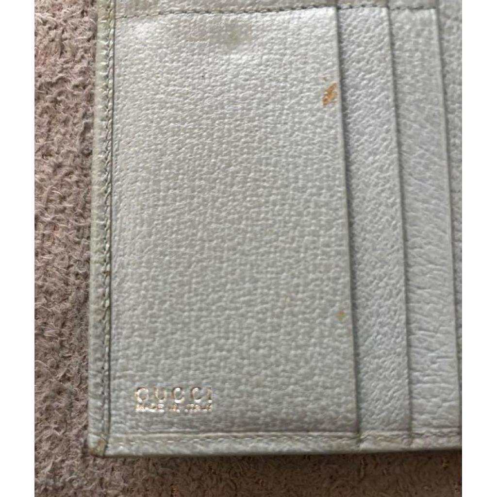 Used GUCCI long wallet light blue