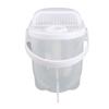 Rice Washing Bowl Water Flush Type ABS Clear Scale Fine Strainer Auxiliary Handle Rice Cleaning Basket for Kitchen