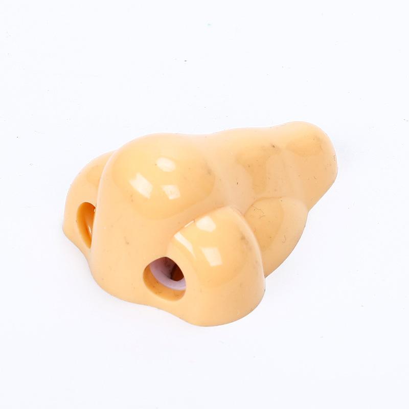 1Pc nose pencil sharpener student stationery big nostril pencil sharpener creative pencil planer manual double hole pencil sharpener
