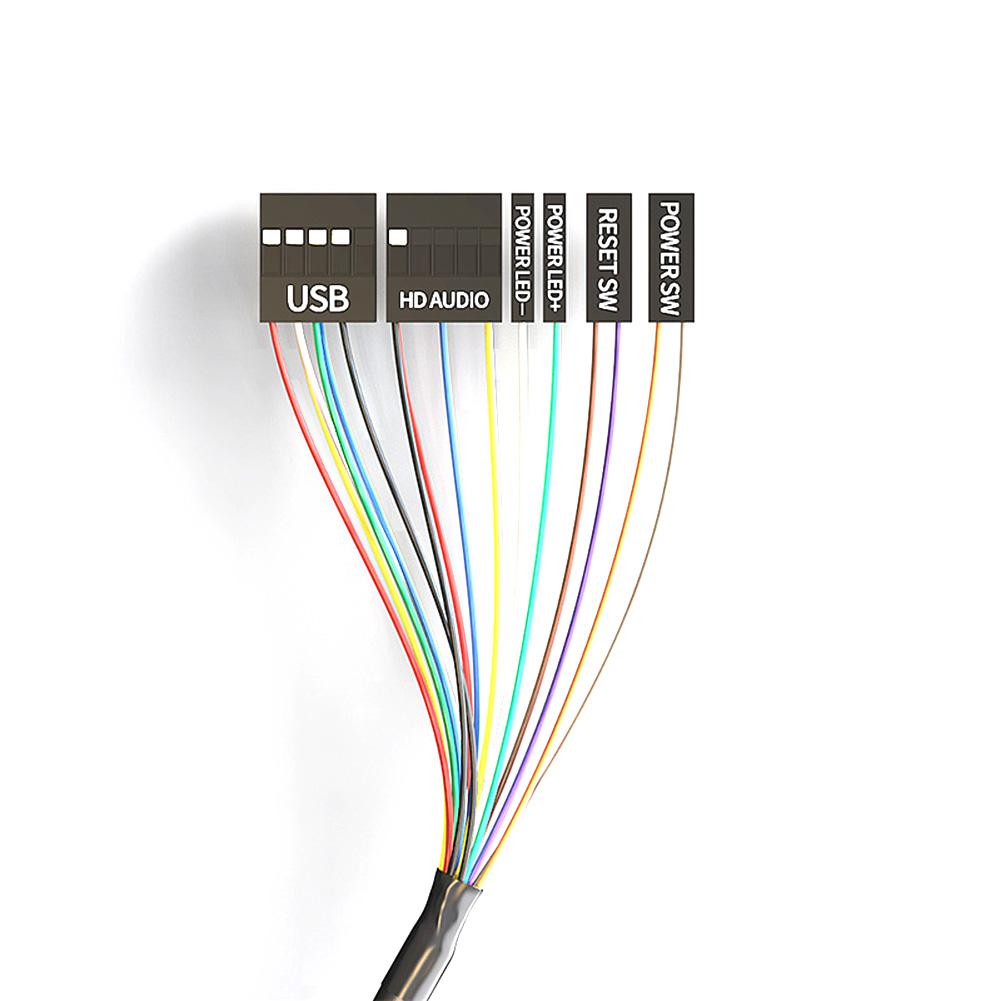 165CM Ein/Aus-Druckschalter mit USB- und Audioanschluss Schreibtisch-Netzschalter für Internetcafés/E-Sport/Hotels