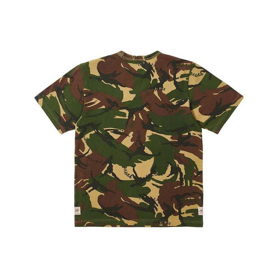 Palace Evisu Co-Branded 3.0 SS23 Camouflage Heart Print Short Sleeve T-Shirt Unisex Tops P24EVES004