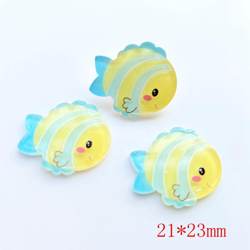 30pcs Kawaii Resin Mini Ocean Series Flat Back Cabochon Crafts Clothing DIY Scrapbooking Accessories G70
