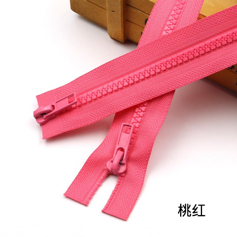 Color No. 5 Resin Double Head Open Tail Zipper Clothing Accessories Down Jacket Clothes Jacket Zipper Diy Accessories