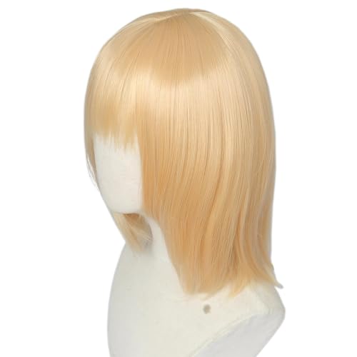 Linfairy Cosplay Wig, Howl Wig, Heat Resistant, Bob Hairstyle, Blonde, Costume Accessory, Party, Halloween, Fancy Dress, School Festival, Event