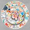 Cute Anime Animal Stickers: 50 Waterproof, Fun Decorative Stickers for Storage Boxes & Suitcases - No Cutting Needed