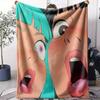 Anime Girl Throw Soft Flannel AC Blanket Lightweight Summer Nap Throw Cozy  Blanket for Sofa Bed Travel Home