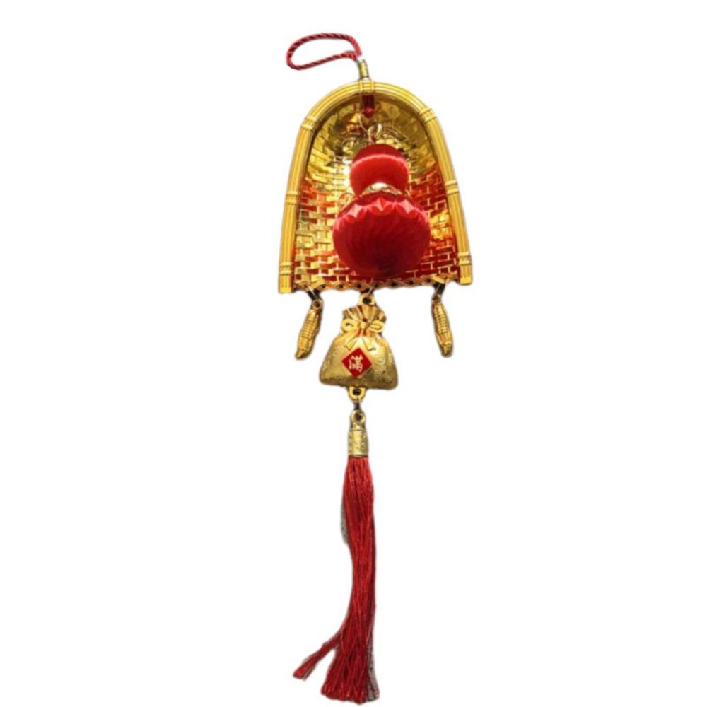 

Cute Golden Dustpan Broom Plastic Chinese New Year Pendant Housewarming Dustpan Broom