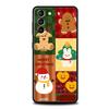 Funny Cartoon New Year Christmas Santa Phone Case For Samsung Galaxy S24 S23 S22 S20 Ultra S21 FE 5G S10 S9 Plus S10E S8 Cover