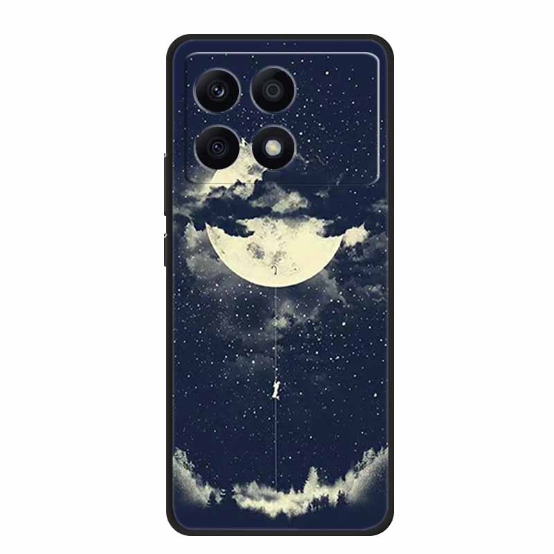 Para Xiaomi Poco X6 Pro 5G Funda Lujo TPU Silicona Trasera Fundas de Teléfono para Xiaomi Poco X6 Dibujos Animados Protector 2311DRK48I Funda