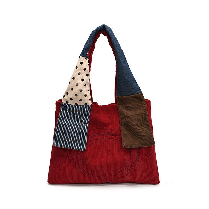 Stylish Retro Large-capacity Tote Bag, New Casual Student Class Shoulder Backpack