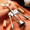 Zinc Alloy Wine Corkscrew Stainless Steel Wing Design Spiral Bottle Opener High Hardness Labor-saving Wine Cork Remover