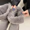 2025 winter two wear lapel thickened snow boots new thick-soled belt buckle thermal cotton shoes women's fluffy medium boots
