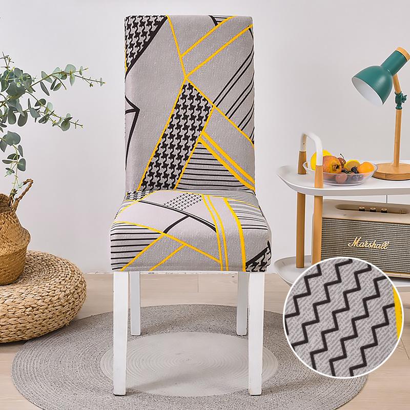 Dining Chair Slipcover,High Stretch Removable Washable Chair Seat Protector Cover for Home Party Hotel Wedding Ceremony 4/6pcs