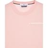 STONE ISLAND T-shirt da uomo con stampa logo SS23, girocollo, manica corta, rosa 78152NS83-V0080
