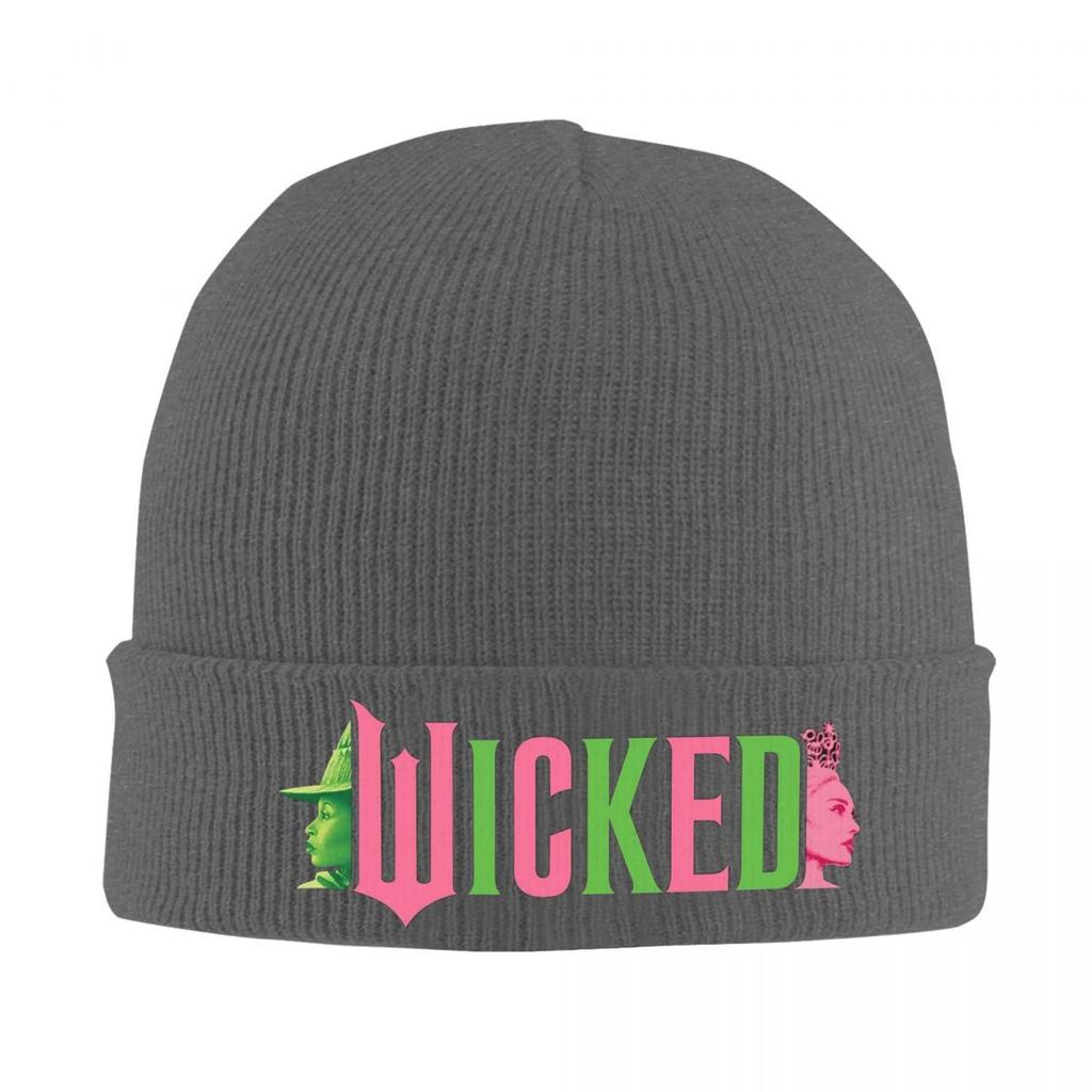 Wicked Movie Elphaba And Glinda Warm Knitted Cap Winter Knit Bonnet Hat Skullies Beanies Hip Hop Caps for Unisex