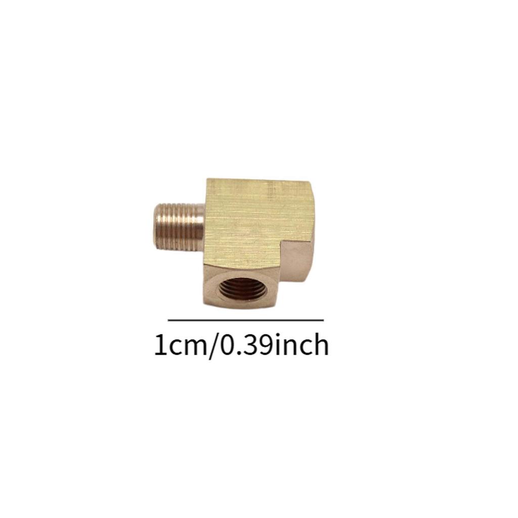 Universal Brass Oil Pressure Sensor Tee Adapter M10x1mm Metric Fitting for Vehicle Oil Switch Indicator Accessories