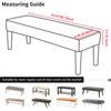 Dining Bench Cover Stretch Upholstered Bench Slipcover Printed Bench Seat Protector Rectangle Bench Covers for Dining Room Bedroom Living Room Kitchen