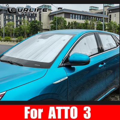 For BYD ATTO 3 2022 2023 Car Sun Shades Windshield Accessories Sunshade Shade Visor Front Cover Anti